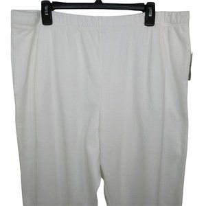 bp Casual Pull On Organic Cotton Joggers White NWT